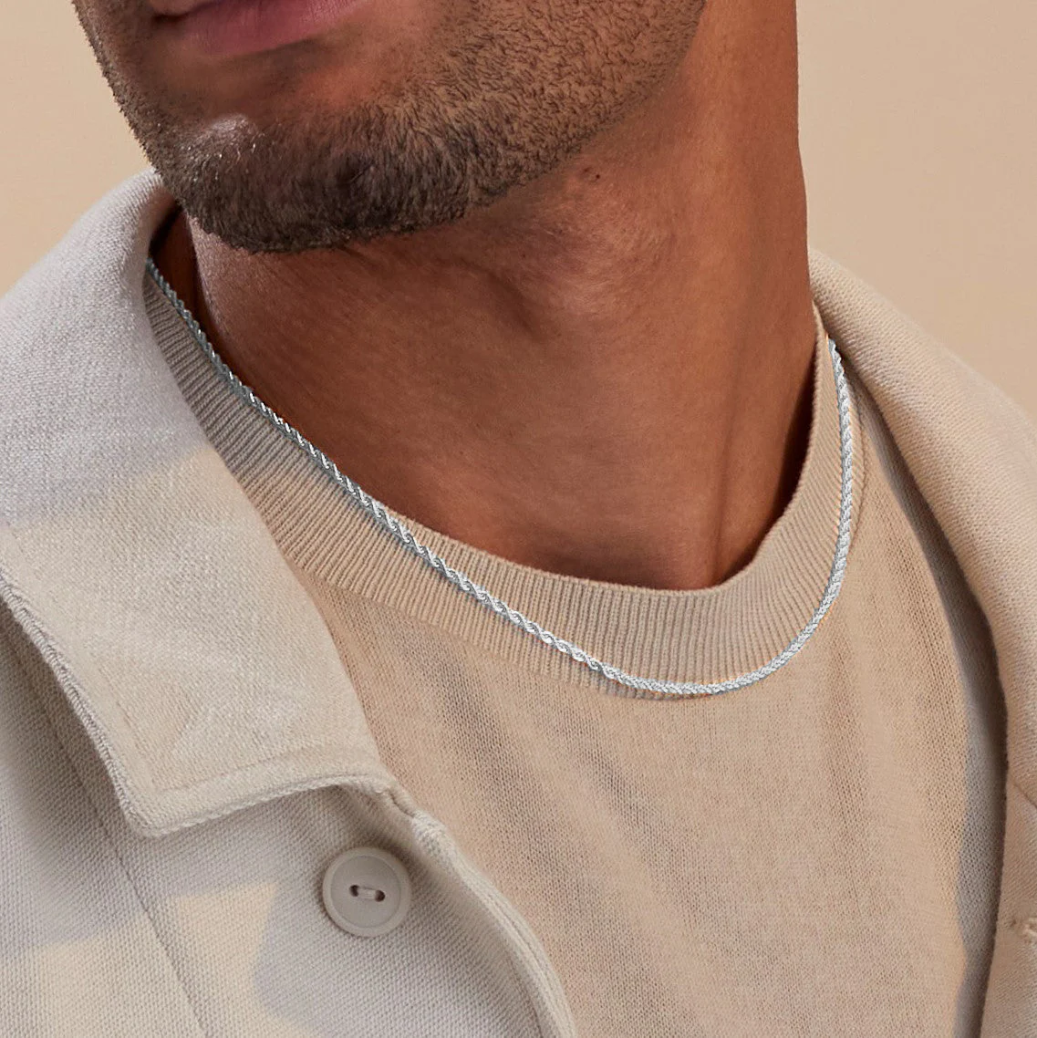 2mm Rope Chain Necklace - Image 4