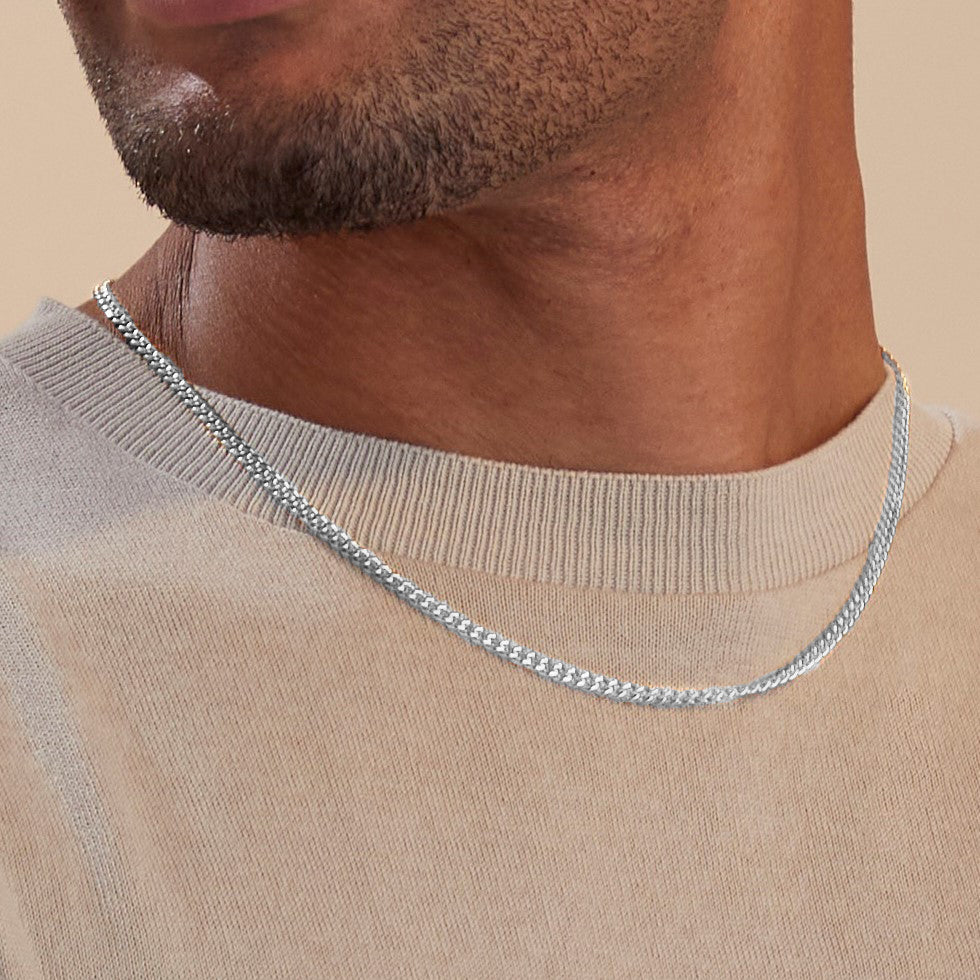 3mm Cuban Chain Necklace - Image 12