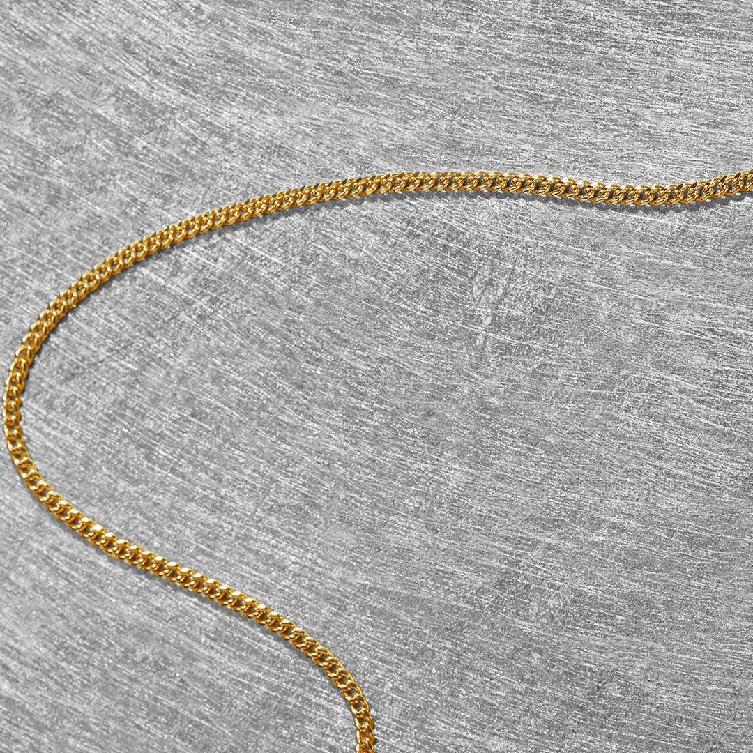 3mm Cuban Chain Necklace - Image 4