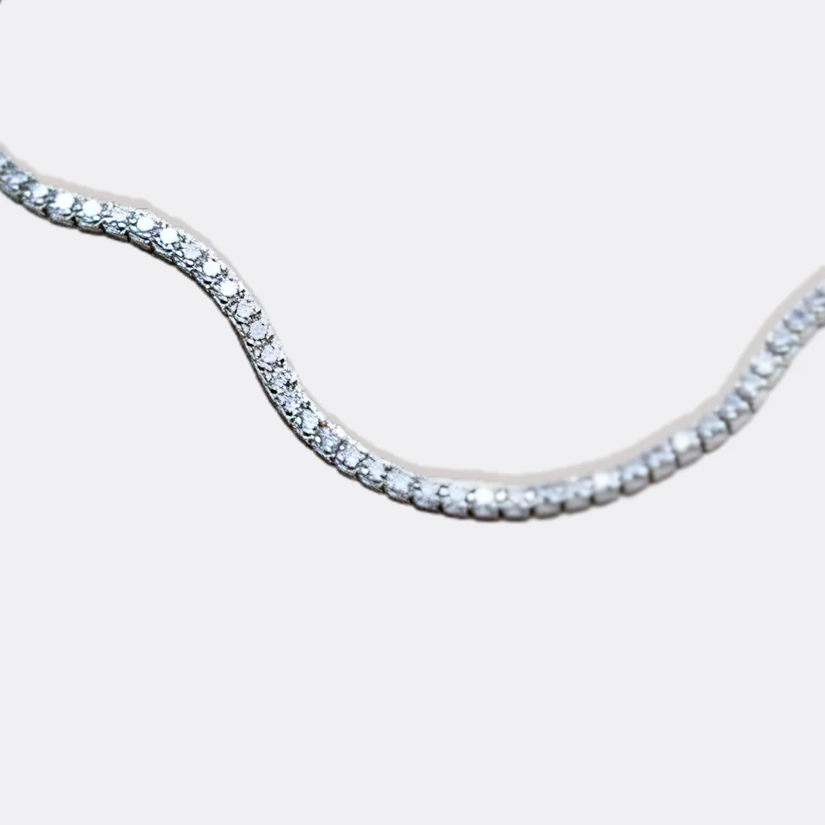 3mm Tennis Necklace - Image 12
