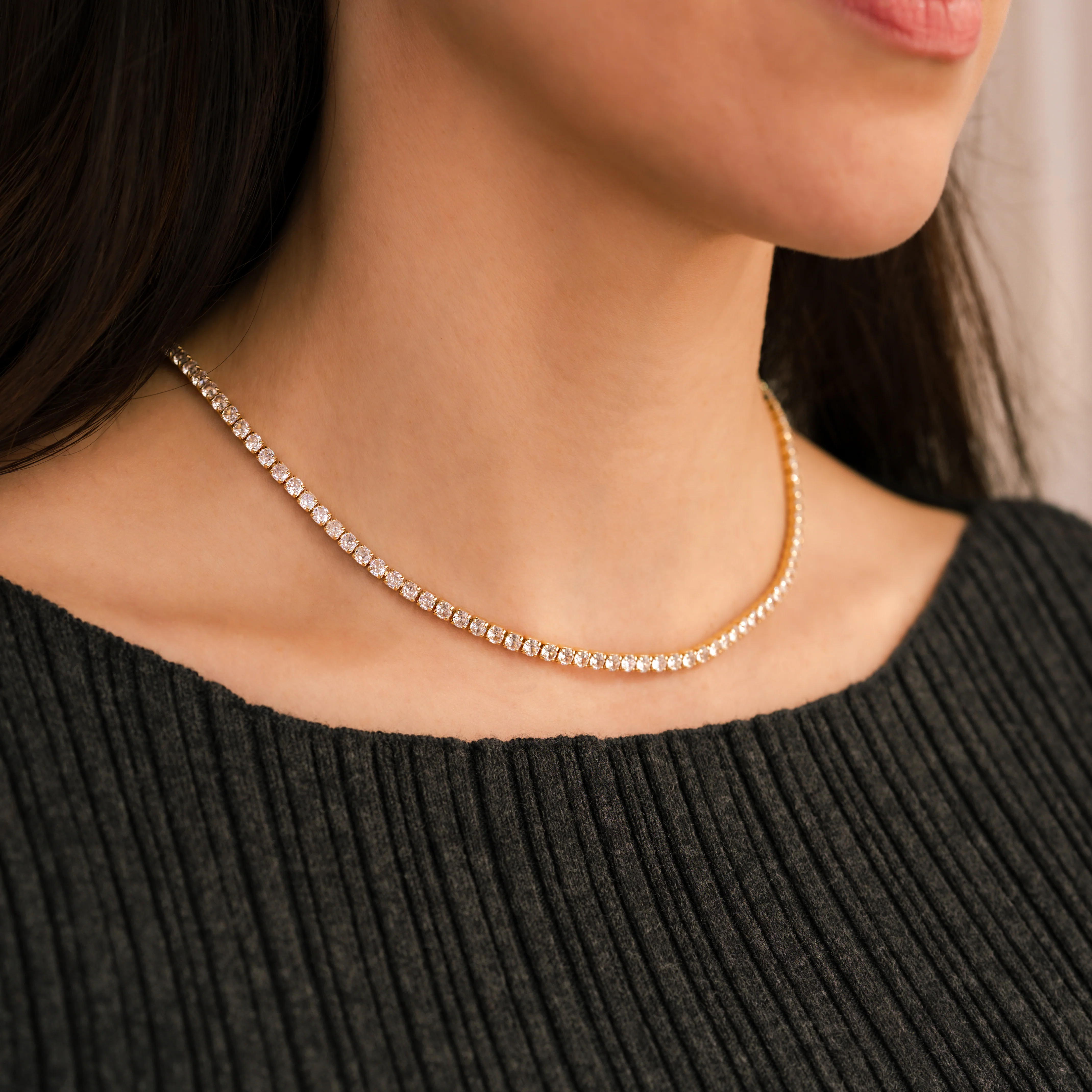 3mm Tennis Necklace - Image 30