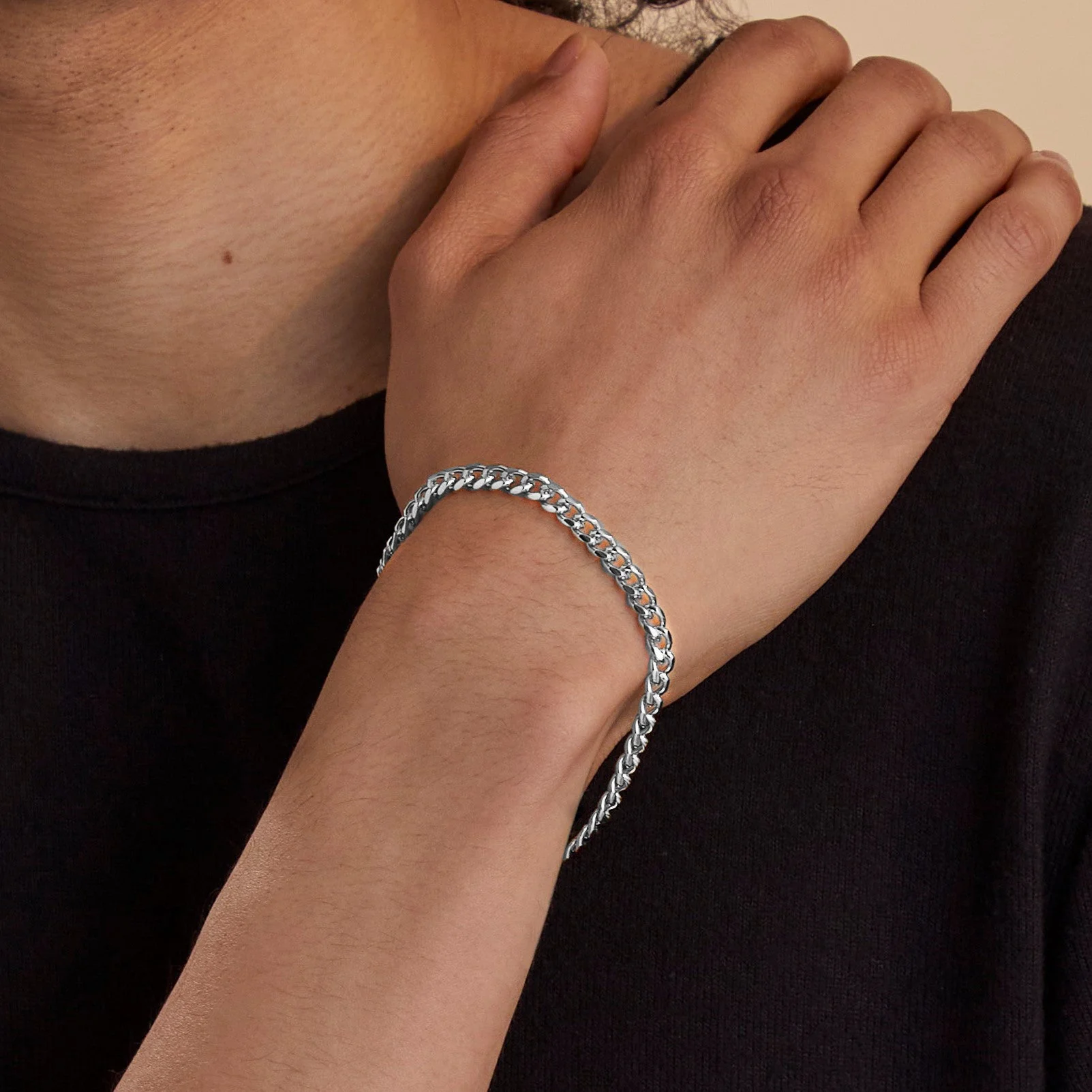6mm Cuban Link Chain Bracelet - Image 3