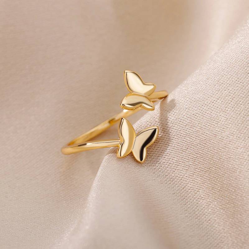 Adjustable Butterfly Ring - Image 5