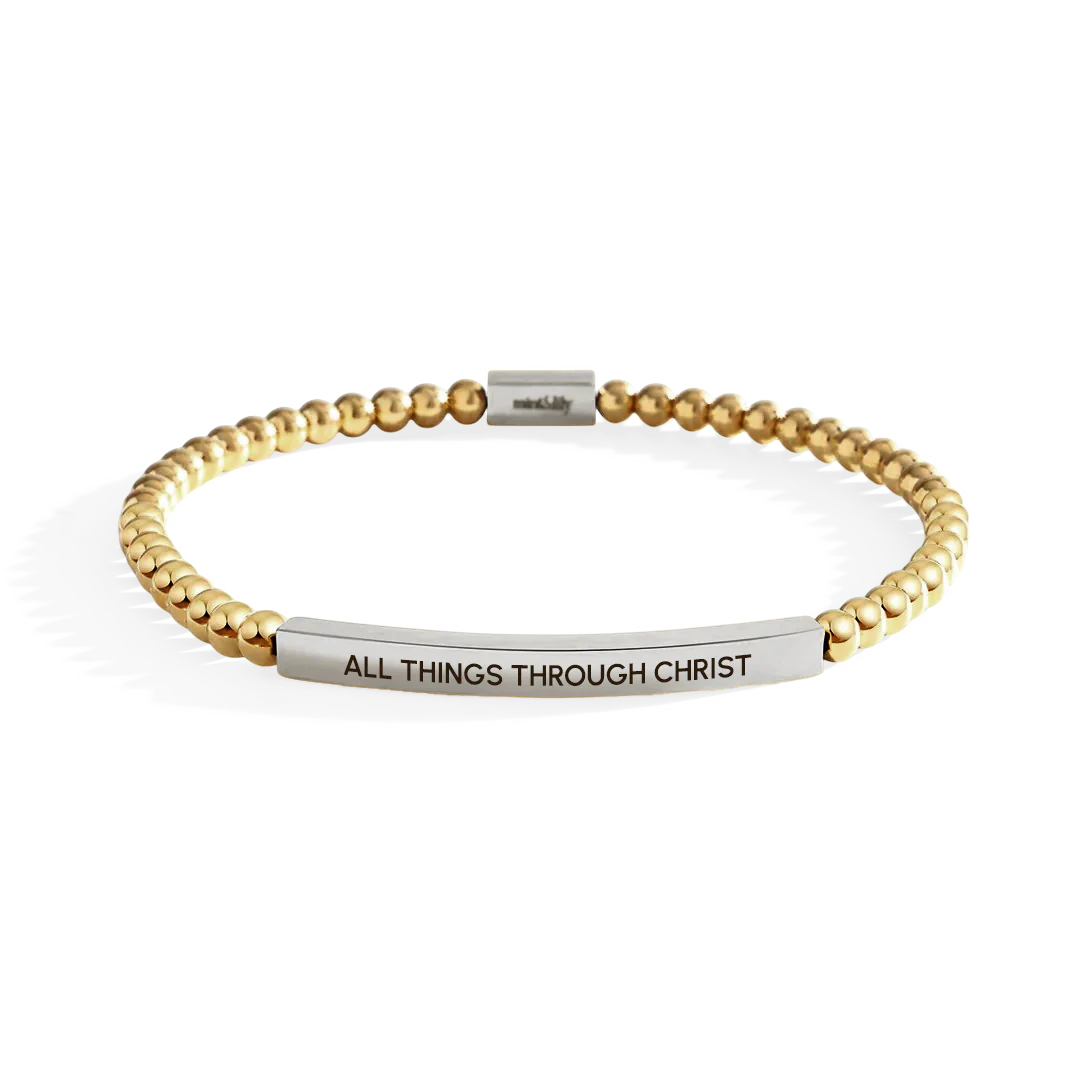 All Things Through Christ Beaded Inspire Bracelet - Image 10