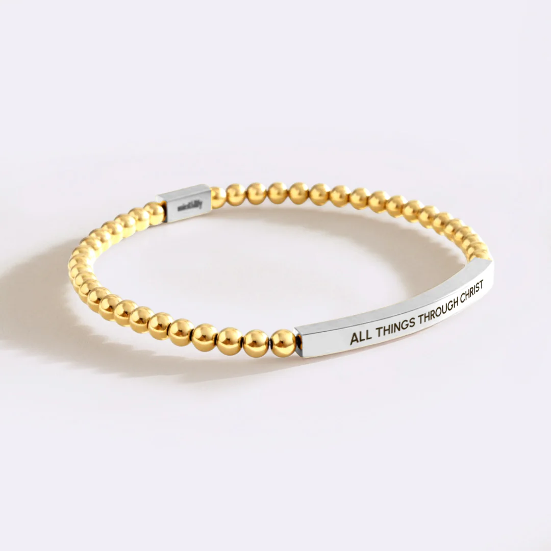 All Things Through Christ Beaded Inspire Bracelet - Image 12