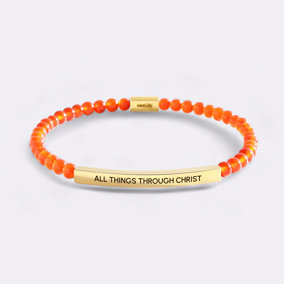 All Things Through Christ Beaded Inspire Bracelet - Image 9