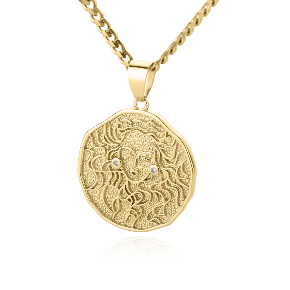 Astrological Sign Coin Pendant Necklace - Image 15