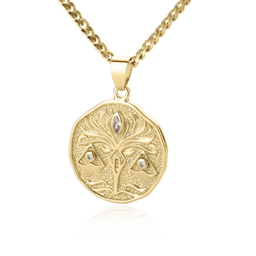 Astrological Sign Coin Pendant Necklace - Image 16