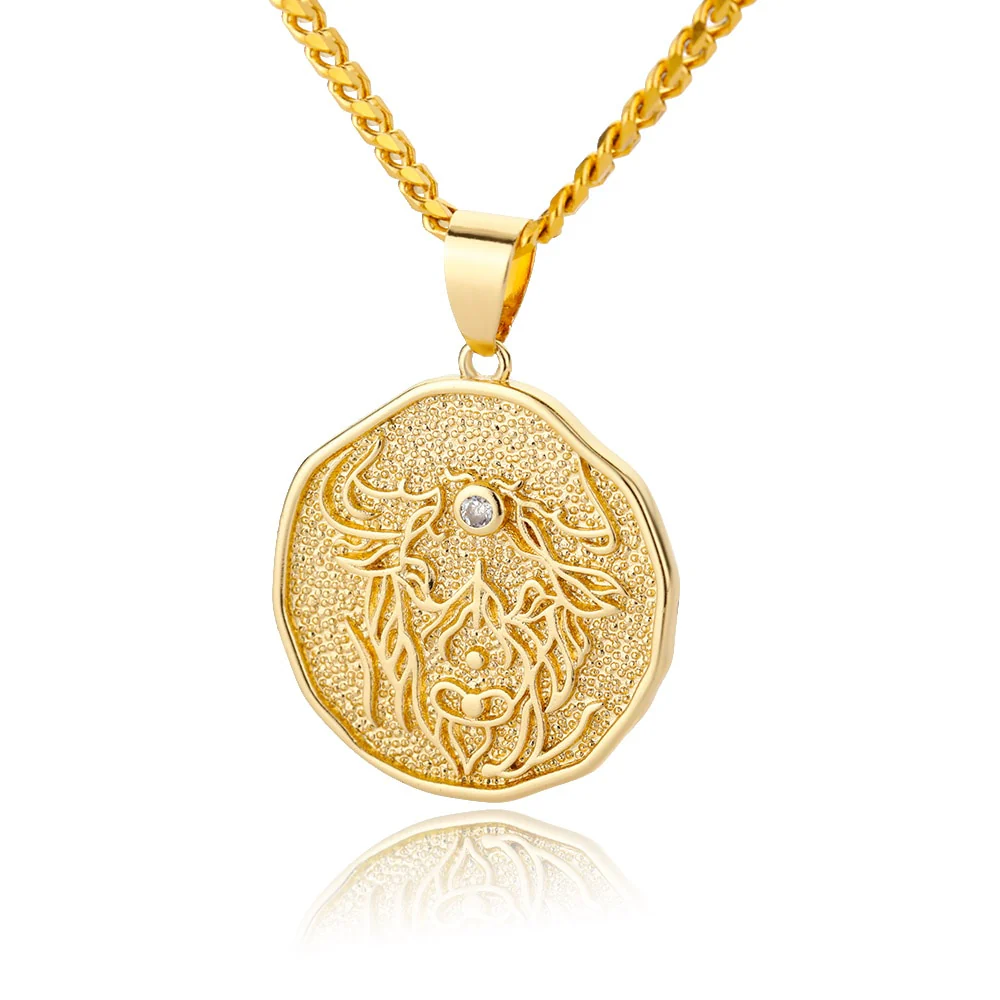 Astrological Sign Coin Pendant Necklace - Image 23