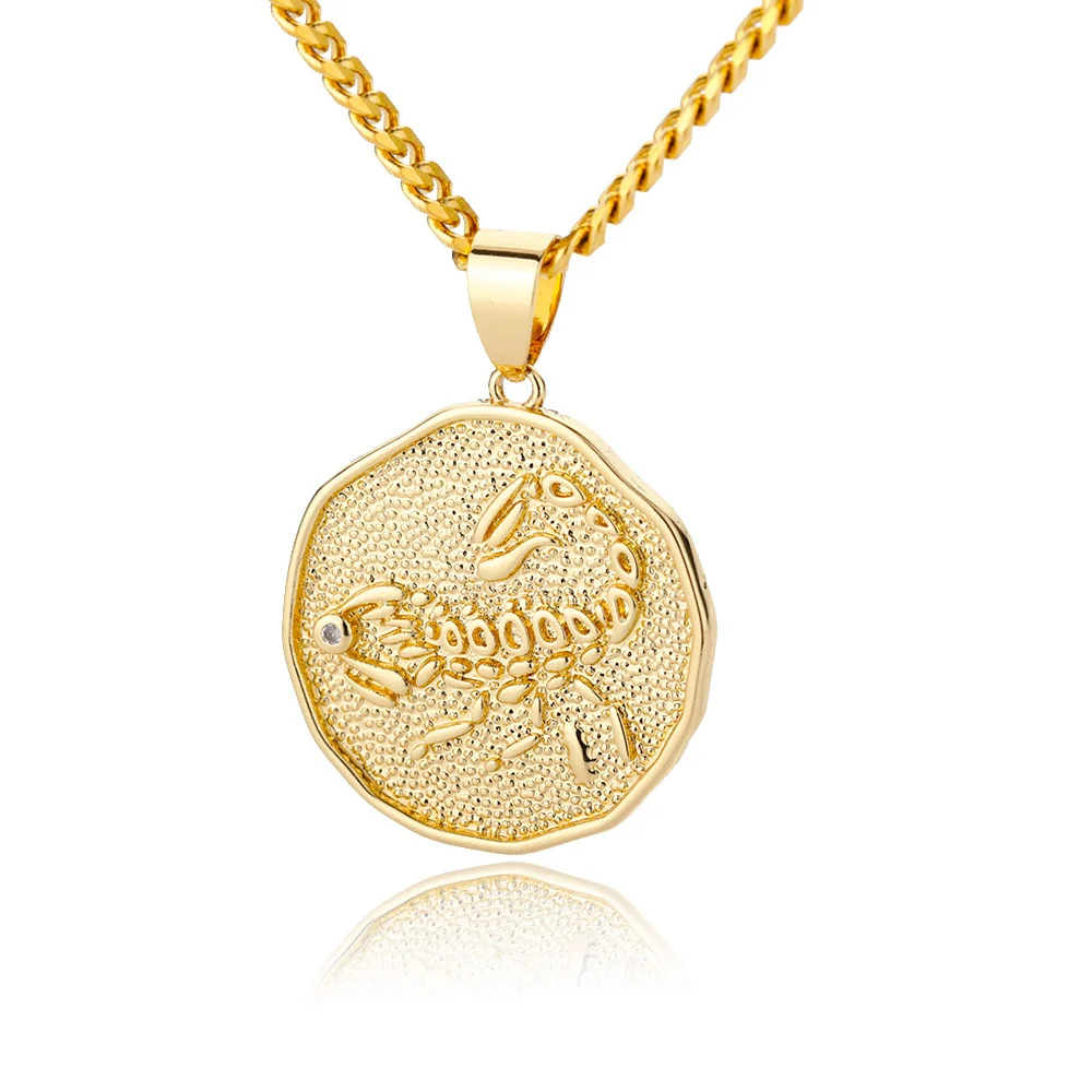 Astrological Sign Coin Pendant Necklace - Image 27