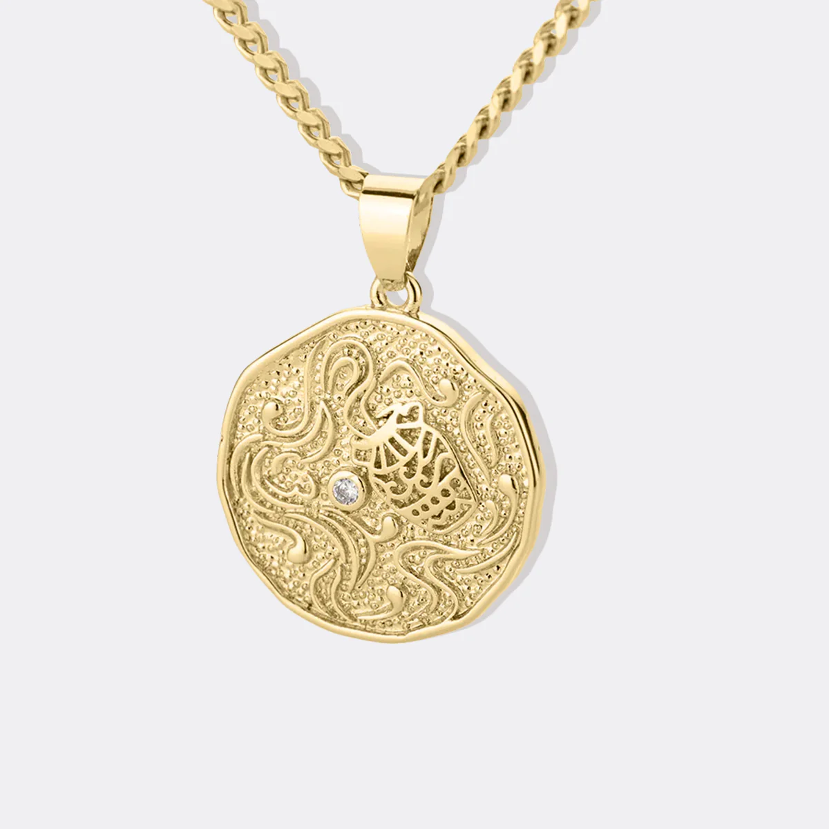 Astrological Sign Coin Pendant Necklace - Image 44
