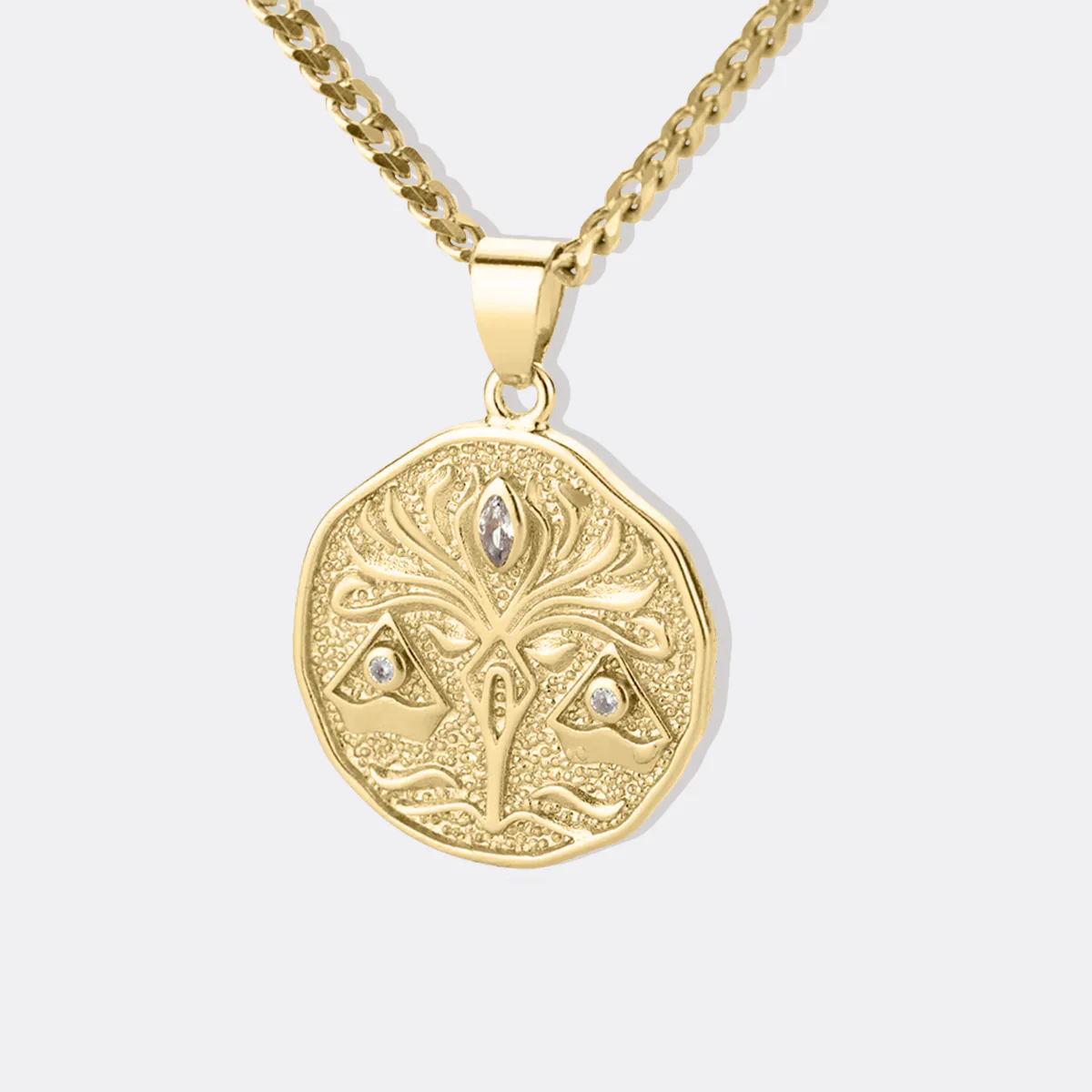 Astrological Sign Coin Pendant Necklace - Image 49