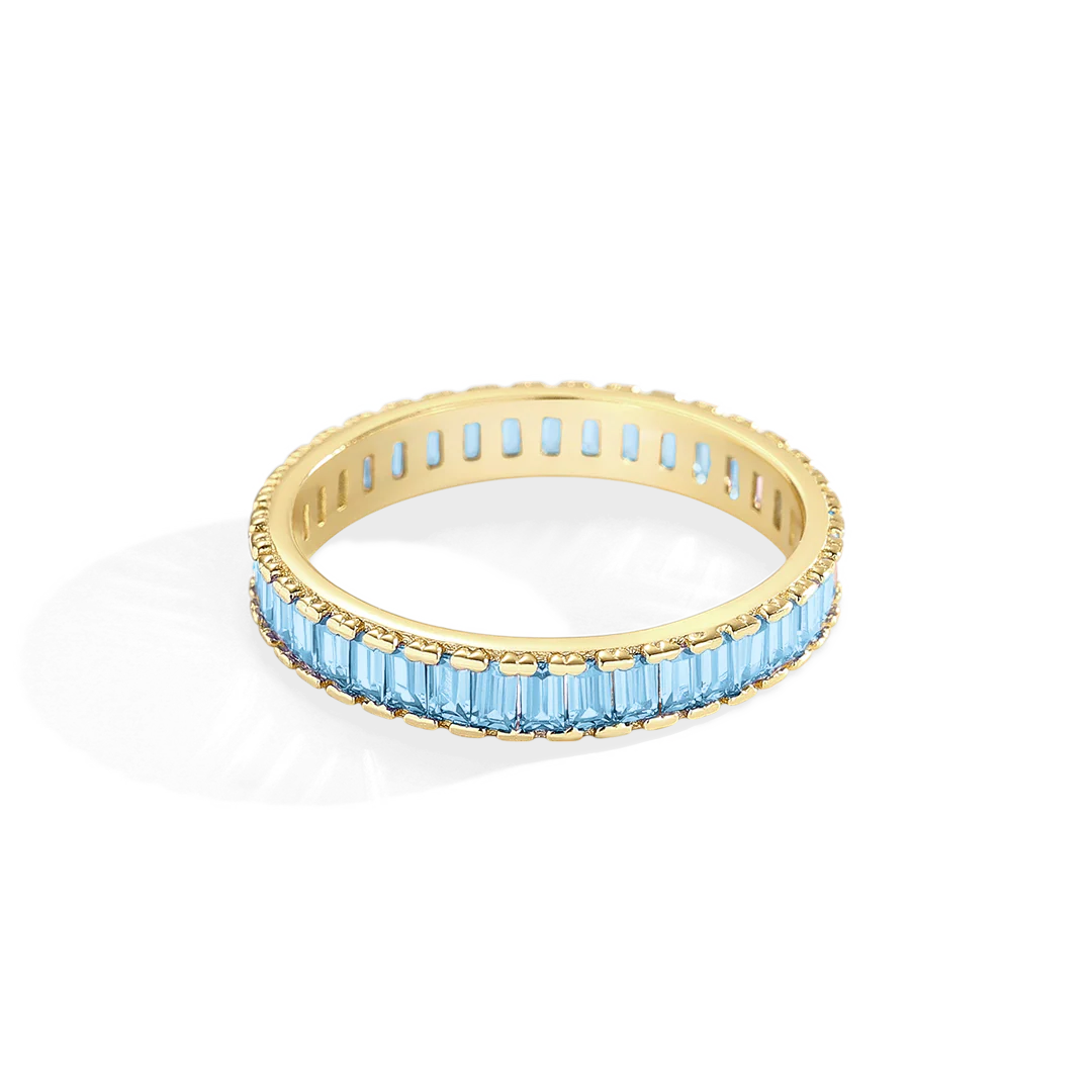 Baguette Birthstone Eternity Band - Image 21