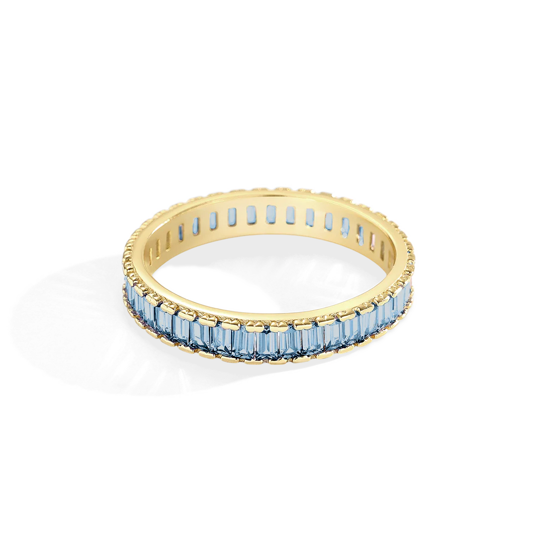 Baguette Birthstone Eternity Band - Image 23