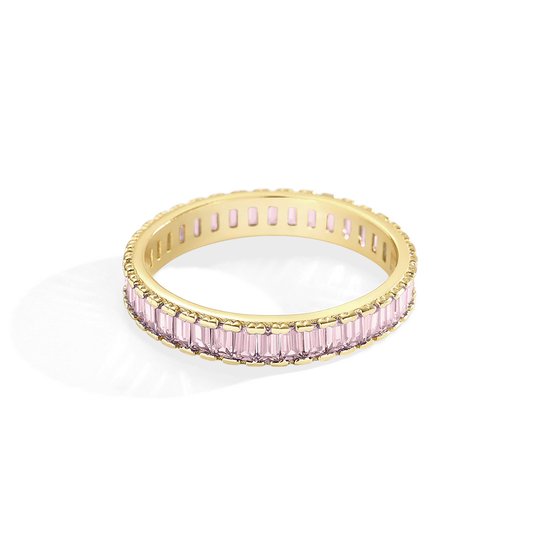 Baguette Birthstone Eternity Band - Image 27