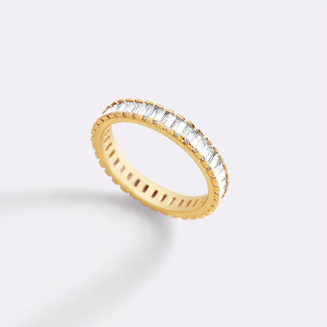 Baguette Birthstone Eternity Band - Image 38