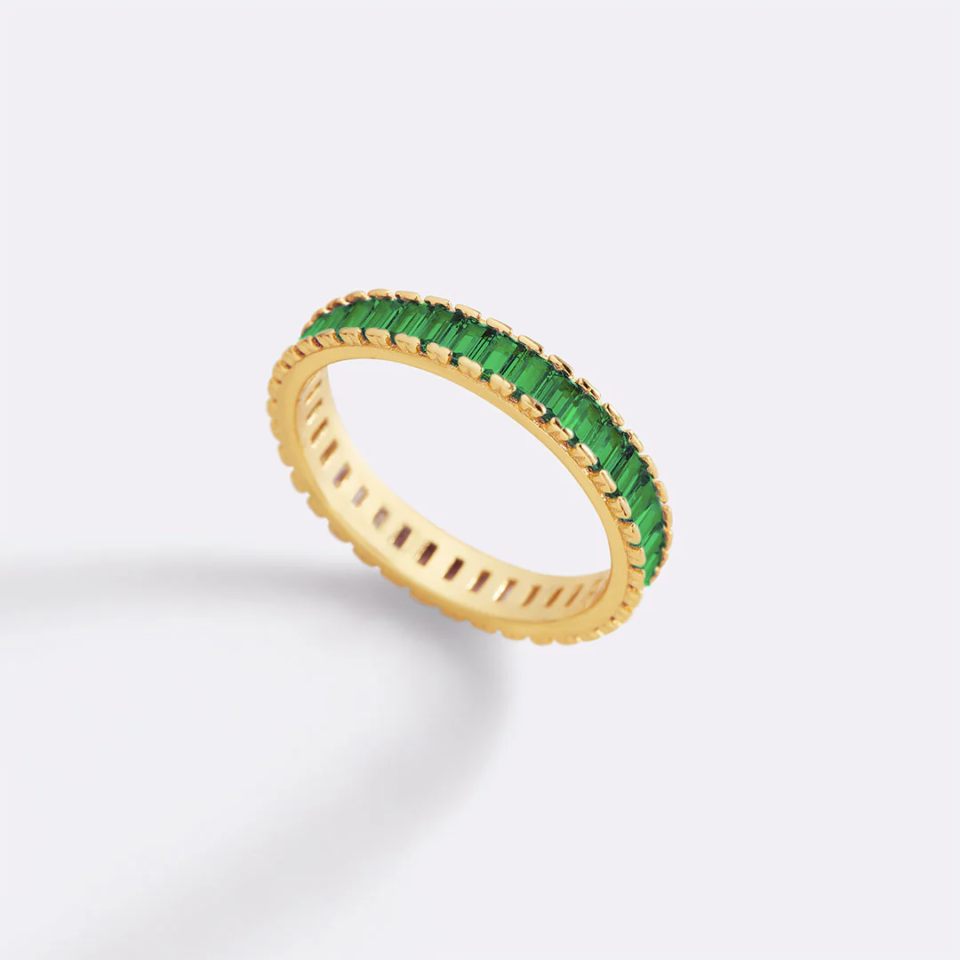Baguette Birthstone Eternity Band - Image 39