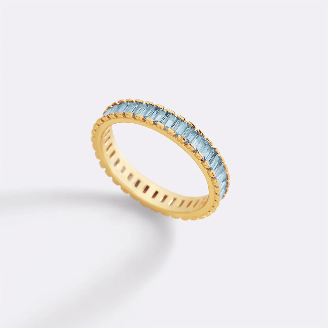 Baguette Birthstone Eternity Band - Image 46