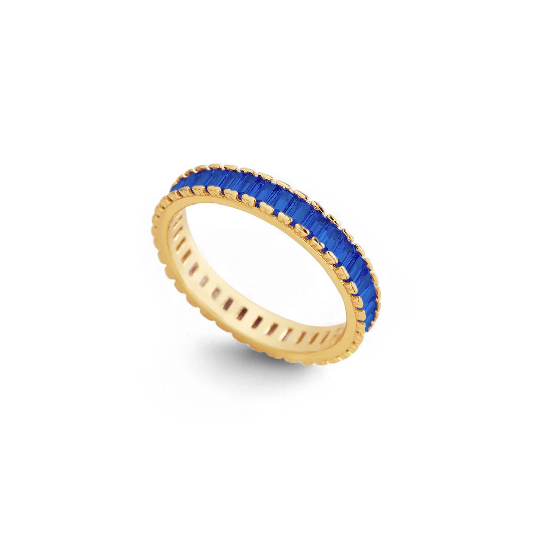 Baguette Birthstone Eternity Band - Image 48