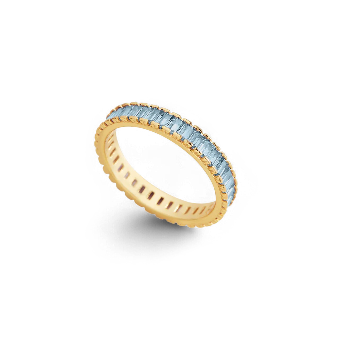 Baguette Birthstone Eternity Band - Image 51
