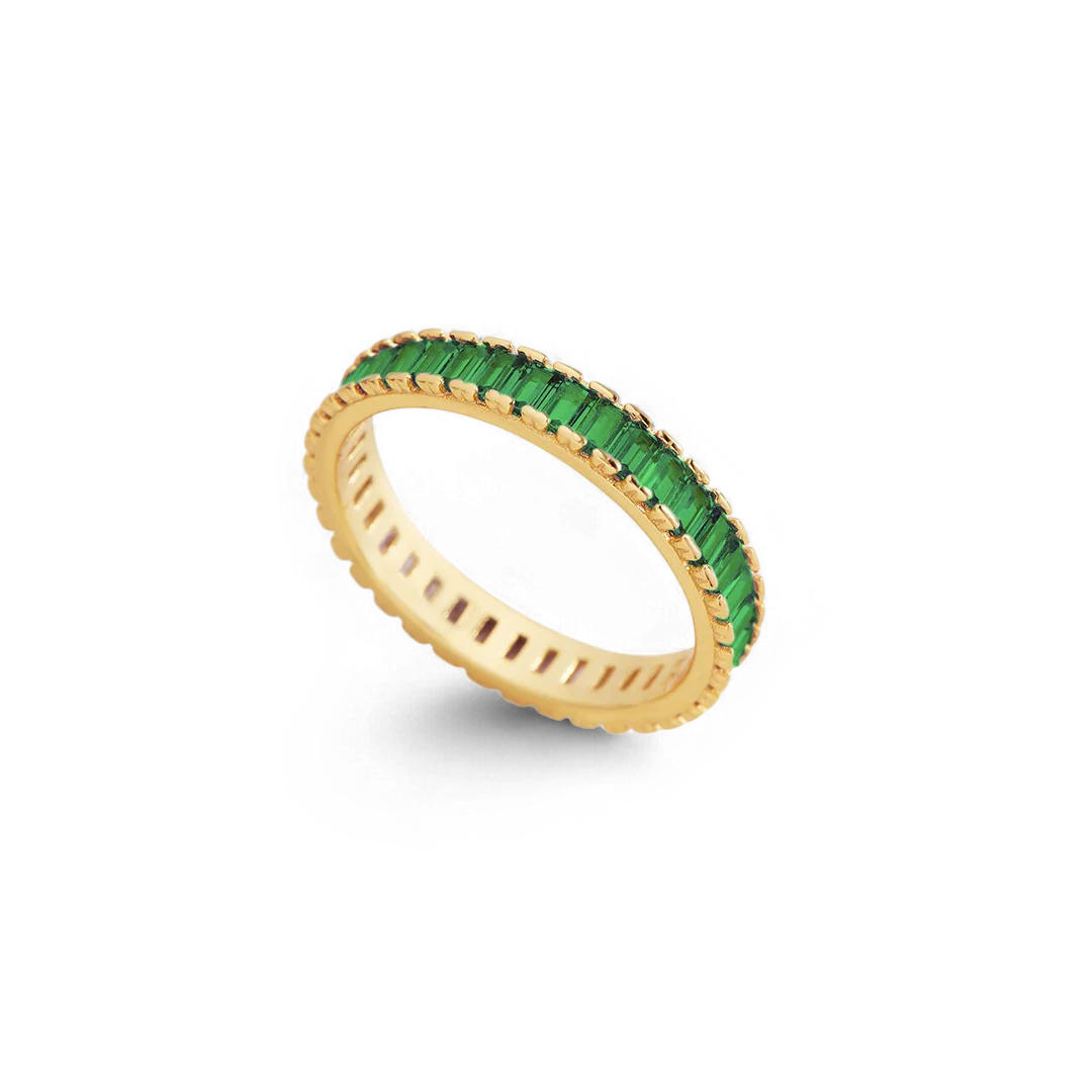 Baguette Birthstone Eternity Band - Image 56