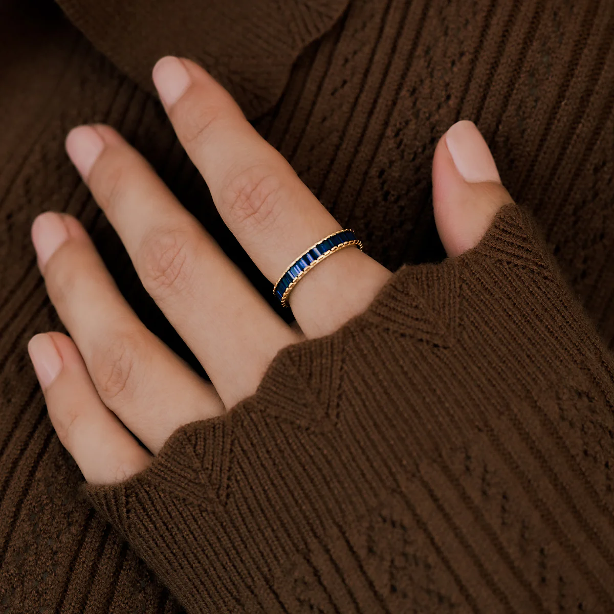 Baguette Birthstone Eternity Band - Image 60