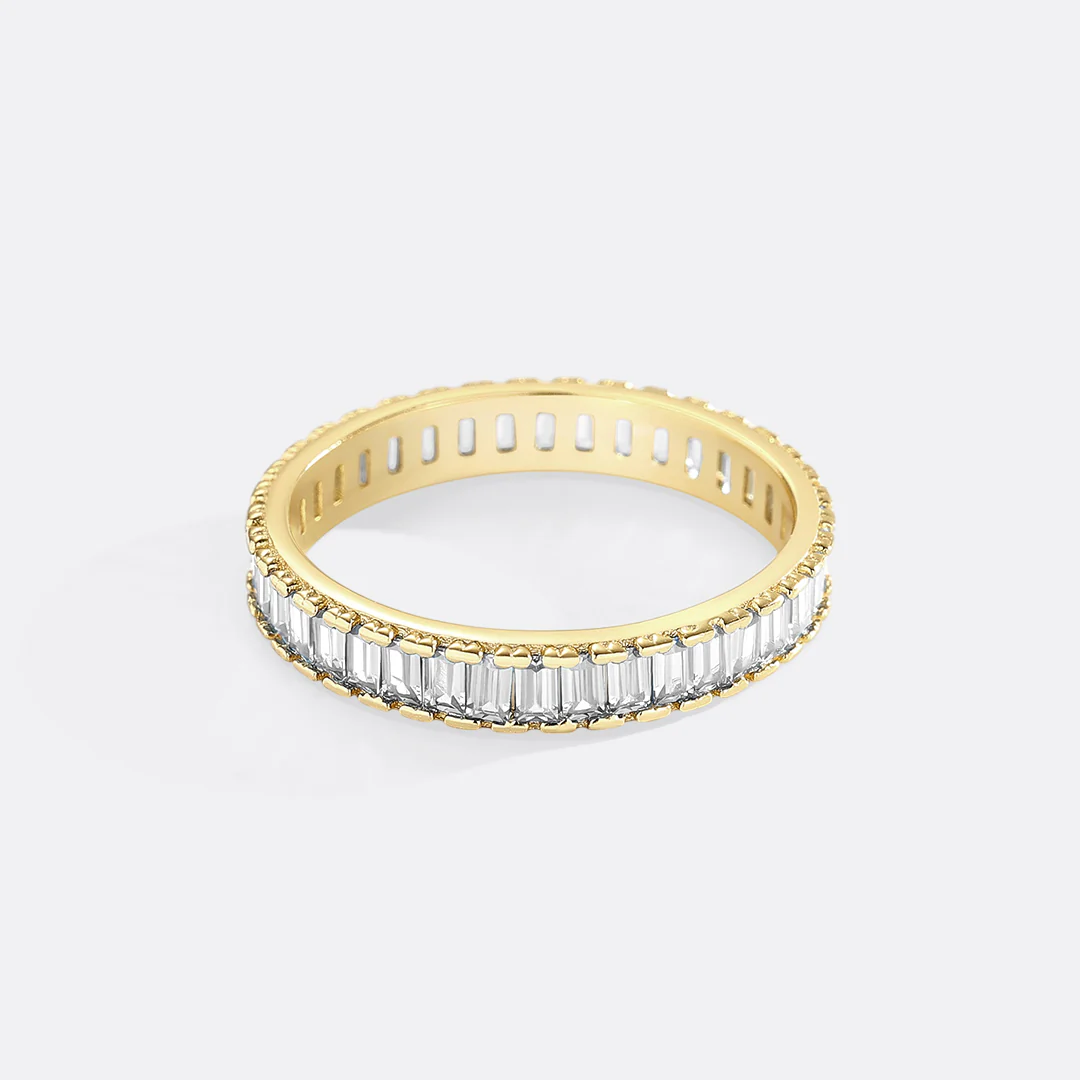Baguette Birthstone Eternity Band - Image 9