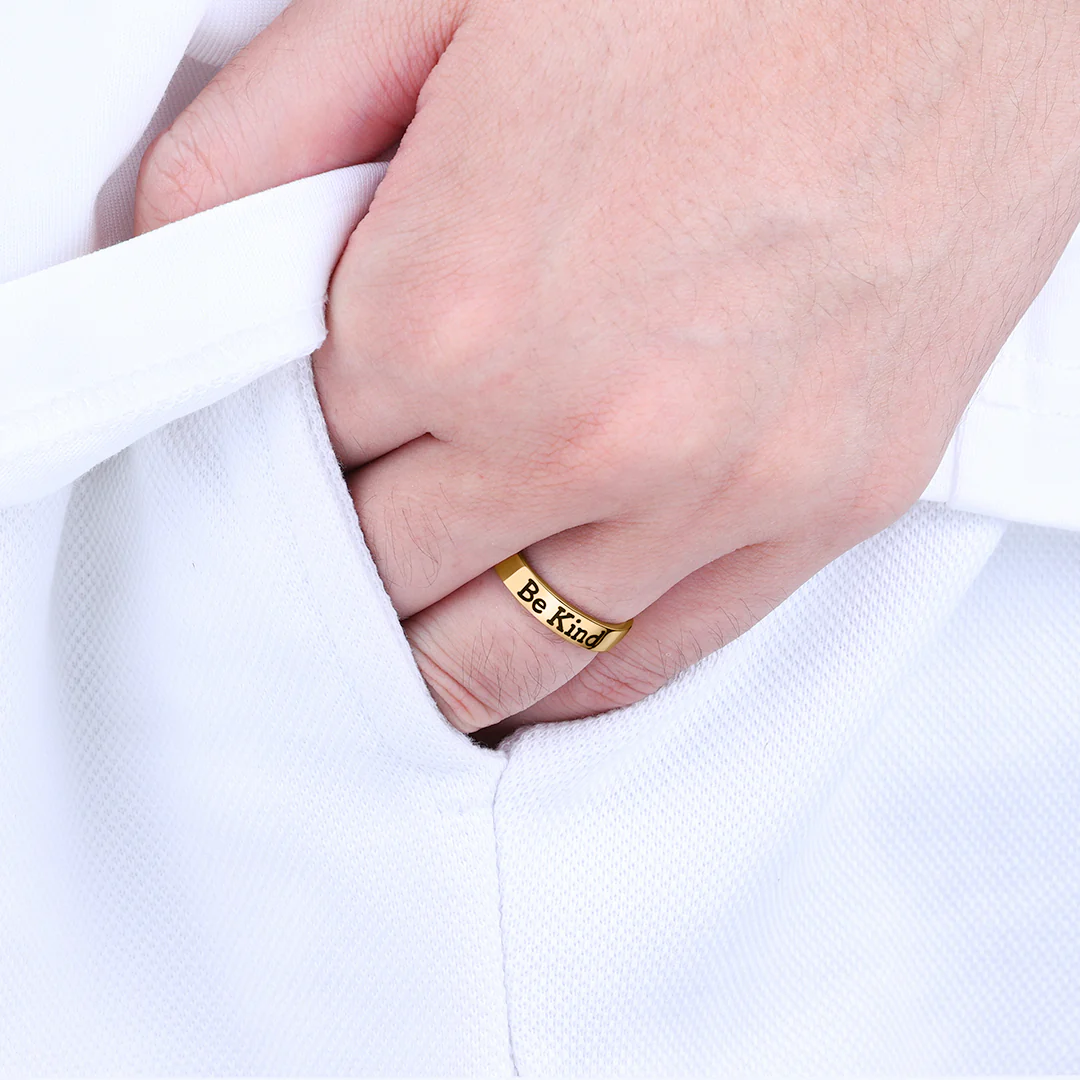 Be Kind Mantra Ring - Image 3
