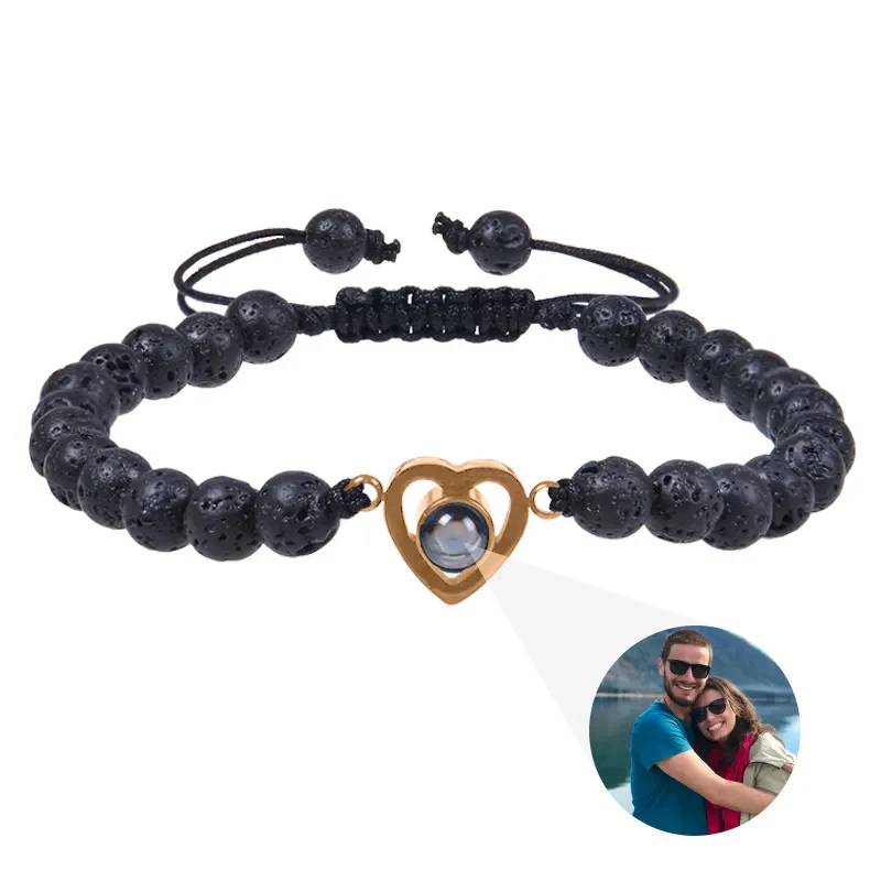 Beaded Heart Photo Bracelet - Image 18