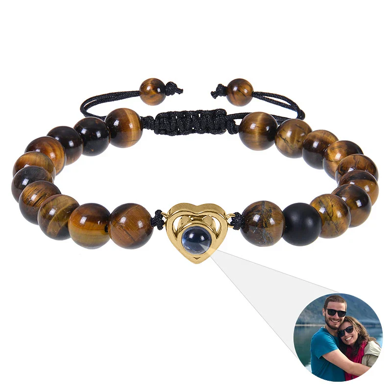 Beaded Heart Photo Bracelet - Image 26