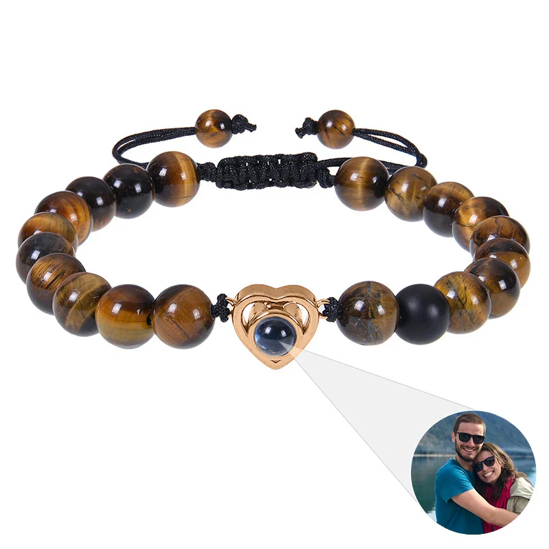 Beaded Heart Photo Bracelet - Image 27