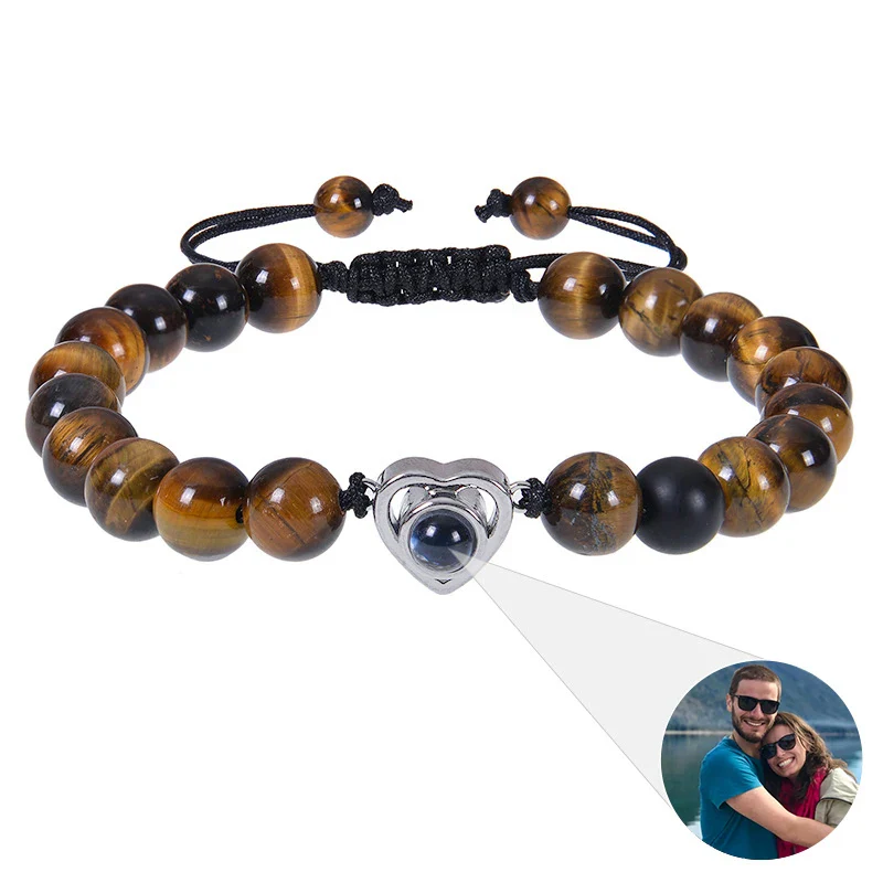 Beaded Heart Photo Bracelet - Image 28