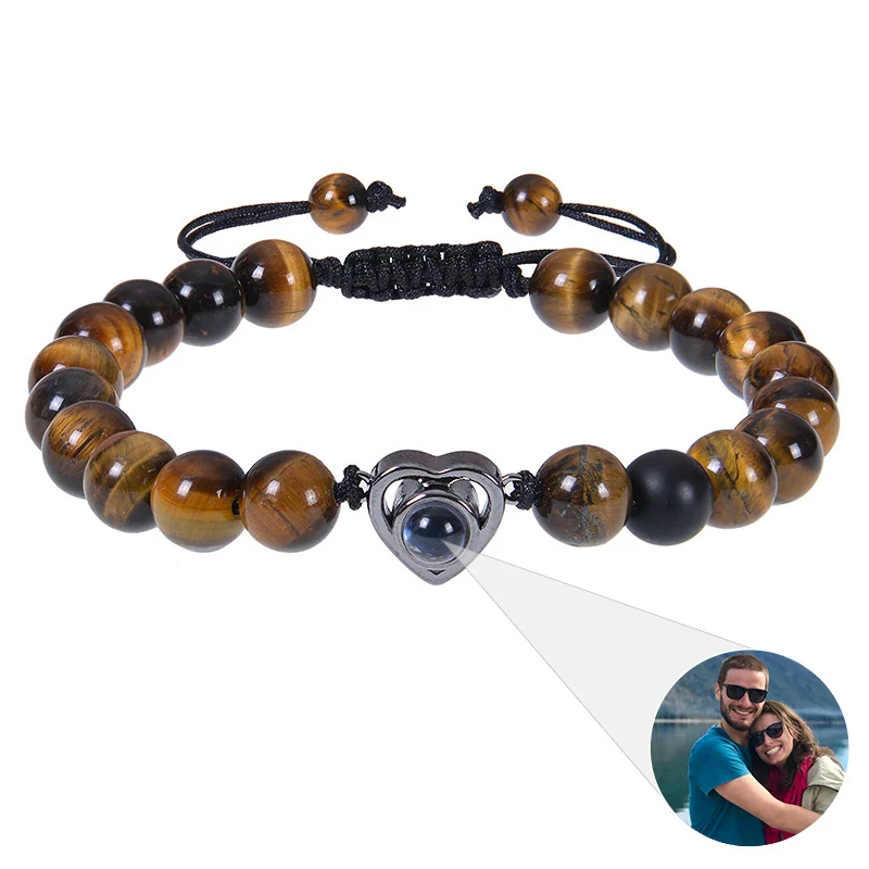 Beaded Heart Photo Bracelet - Image 42