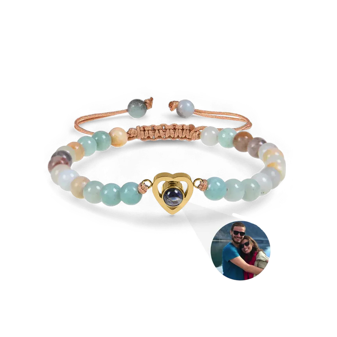 Beaded Heart Photo Bracelet - Image 49