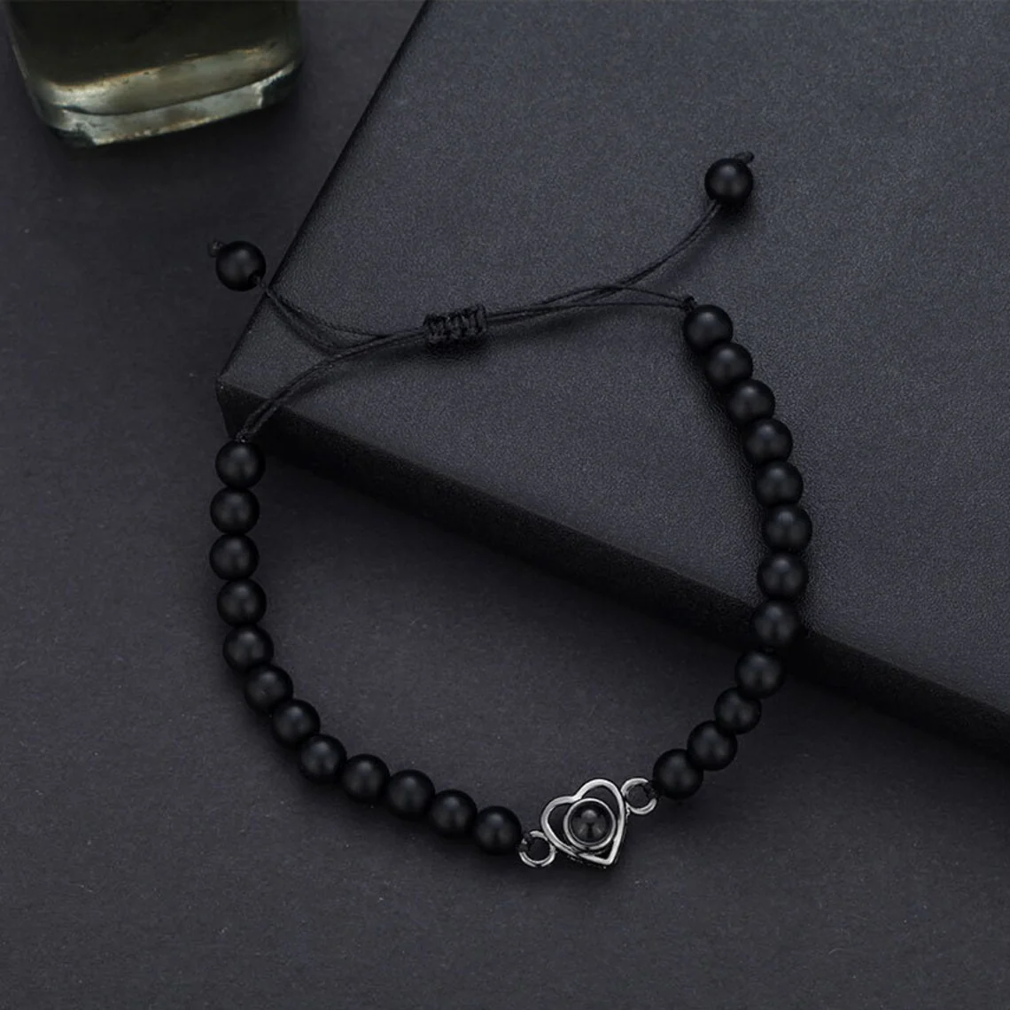 Beaded Heart Photo Bracelet - Image 8