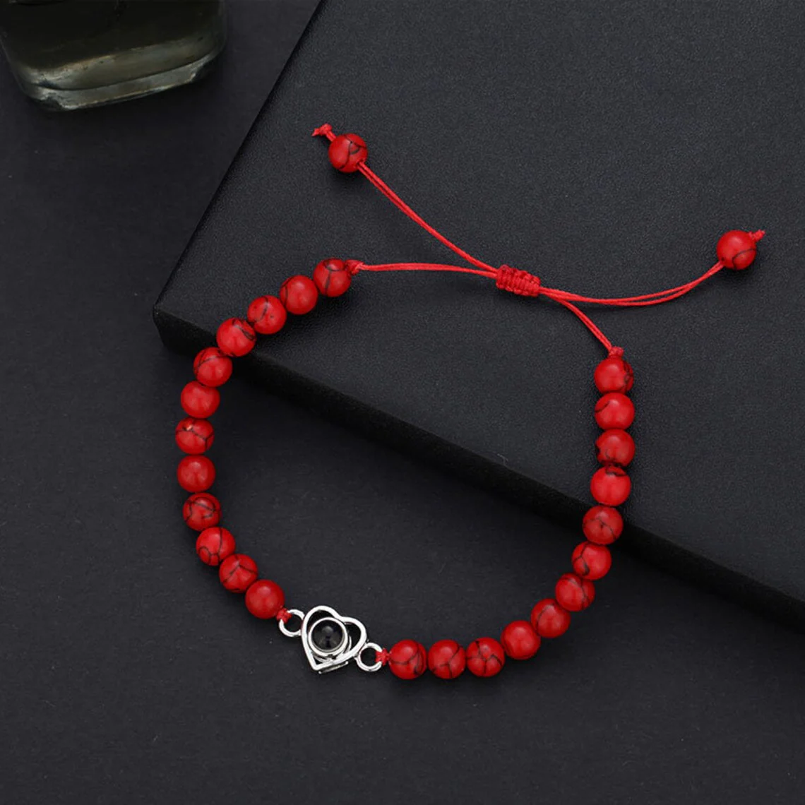 Beaded Heart Photo Bracelet - Image 9
