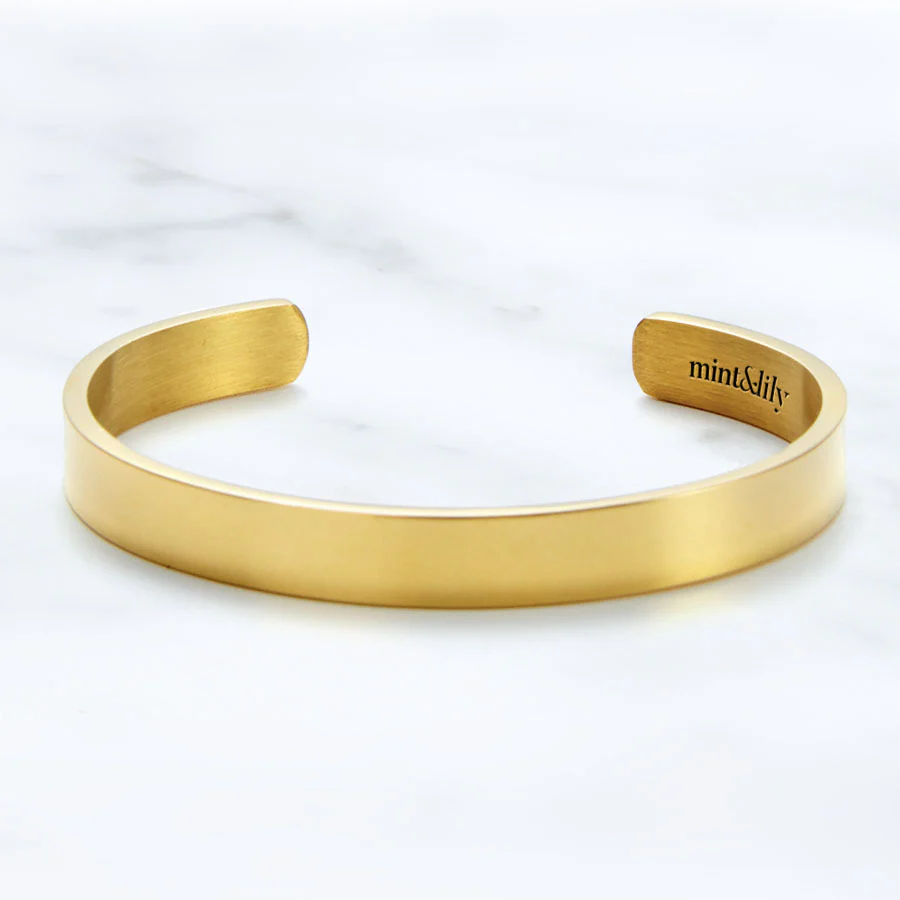 Beautiful Girl You Can Do Hard Things Cuff Bracelet - Image 14