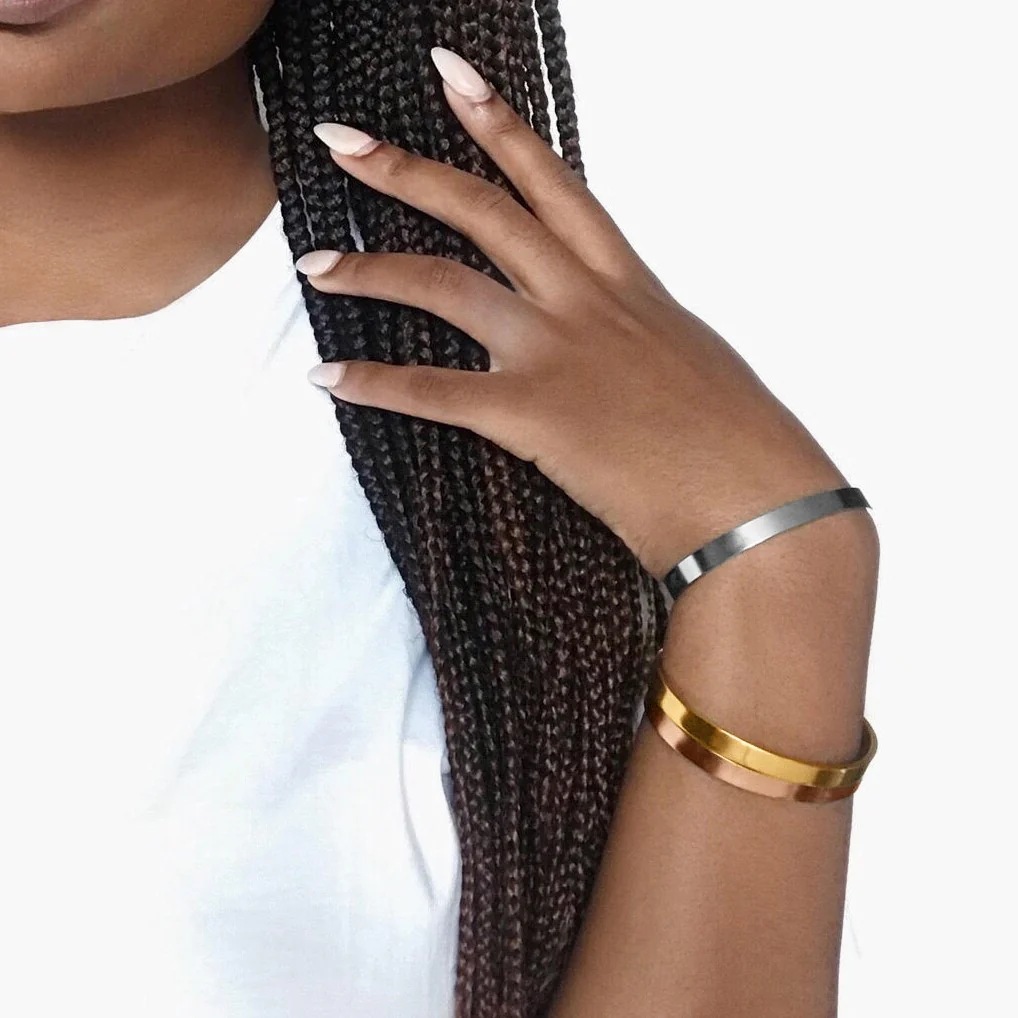 Beautiful Girl You Can Do Hard Things Cuff Bracelet - Image 20