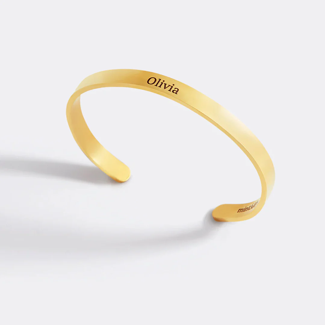 Beautiful Girl You Can Do Hard Things Cuff Bracelet - Image 58