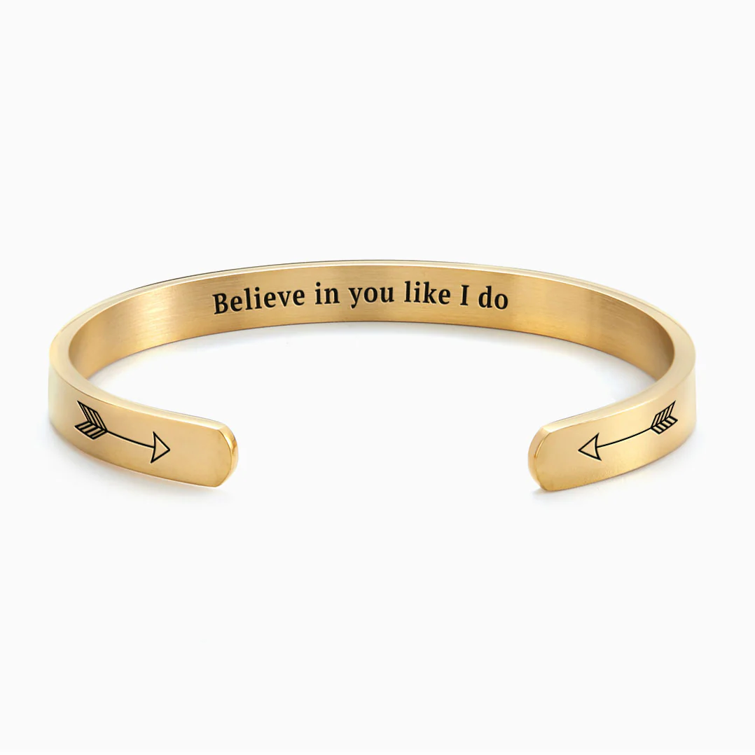 Believe in You Like I Do Cuff Bracelet - Image 5