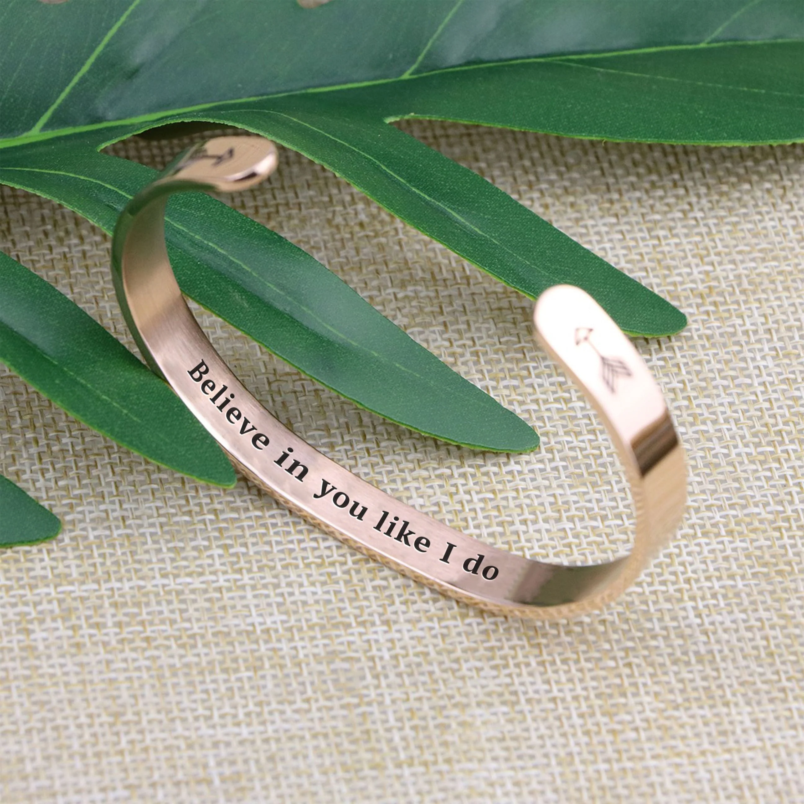 Believe in You Like I Do Cuff Bracelet - Image 8
