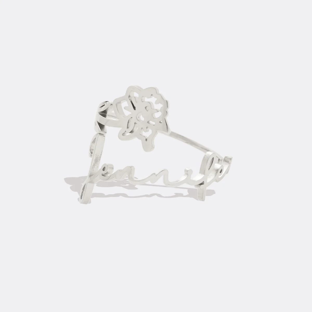Birth Flower Name Ring - Image 18