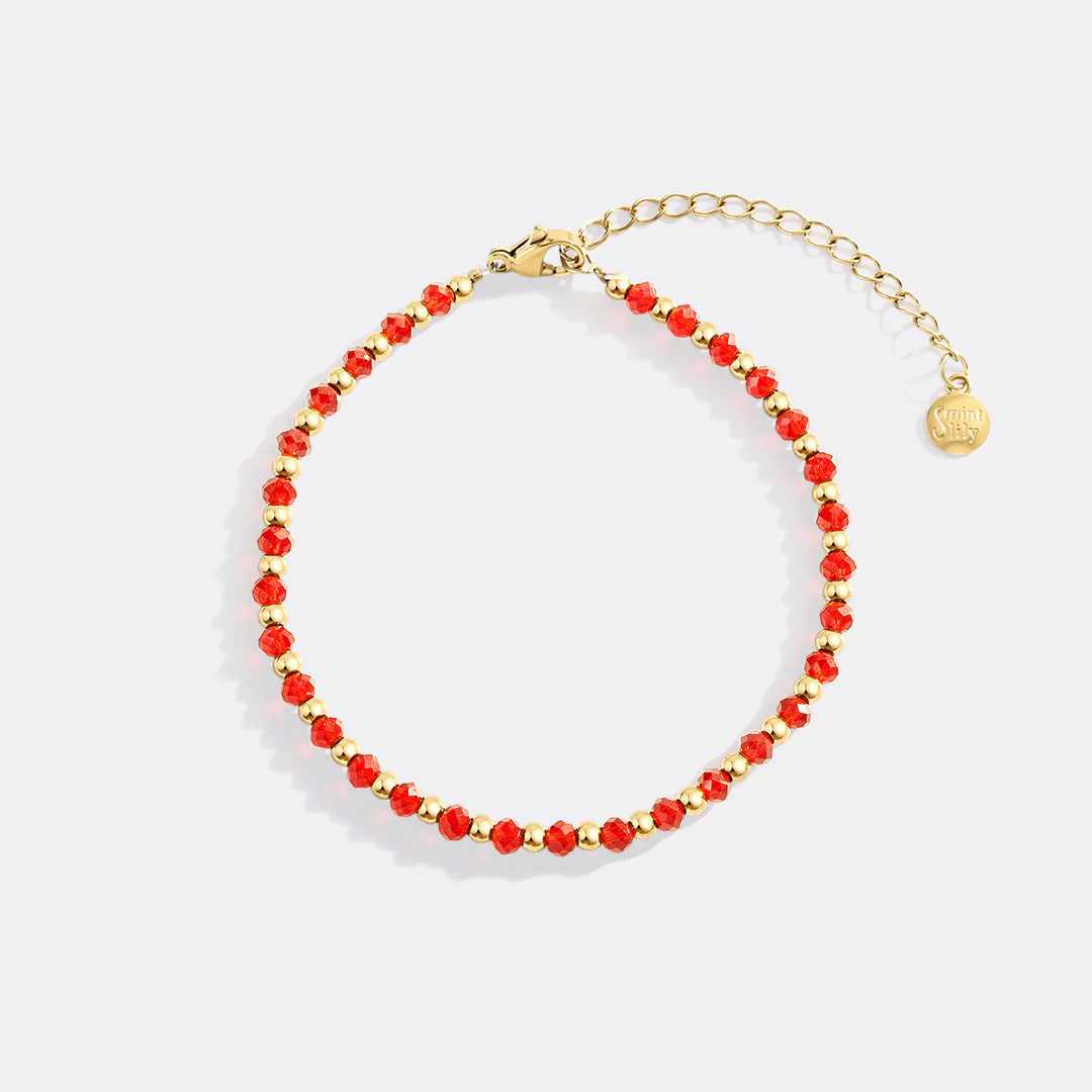 Birthstone and Gold Bead Bracelet - Image 12