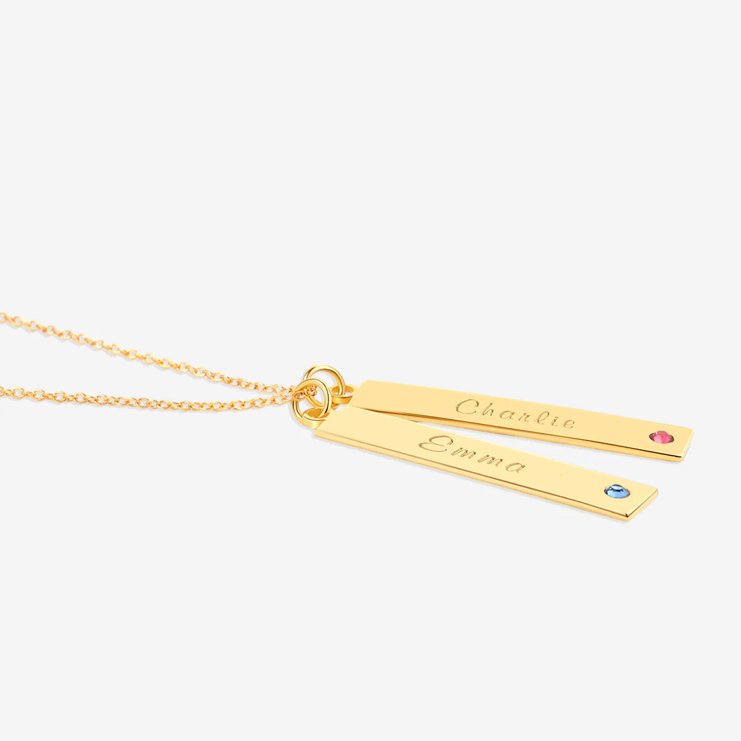 Birthstone Bar Necklace - Image 6