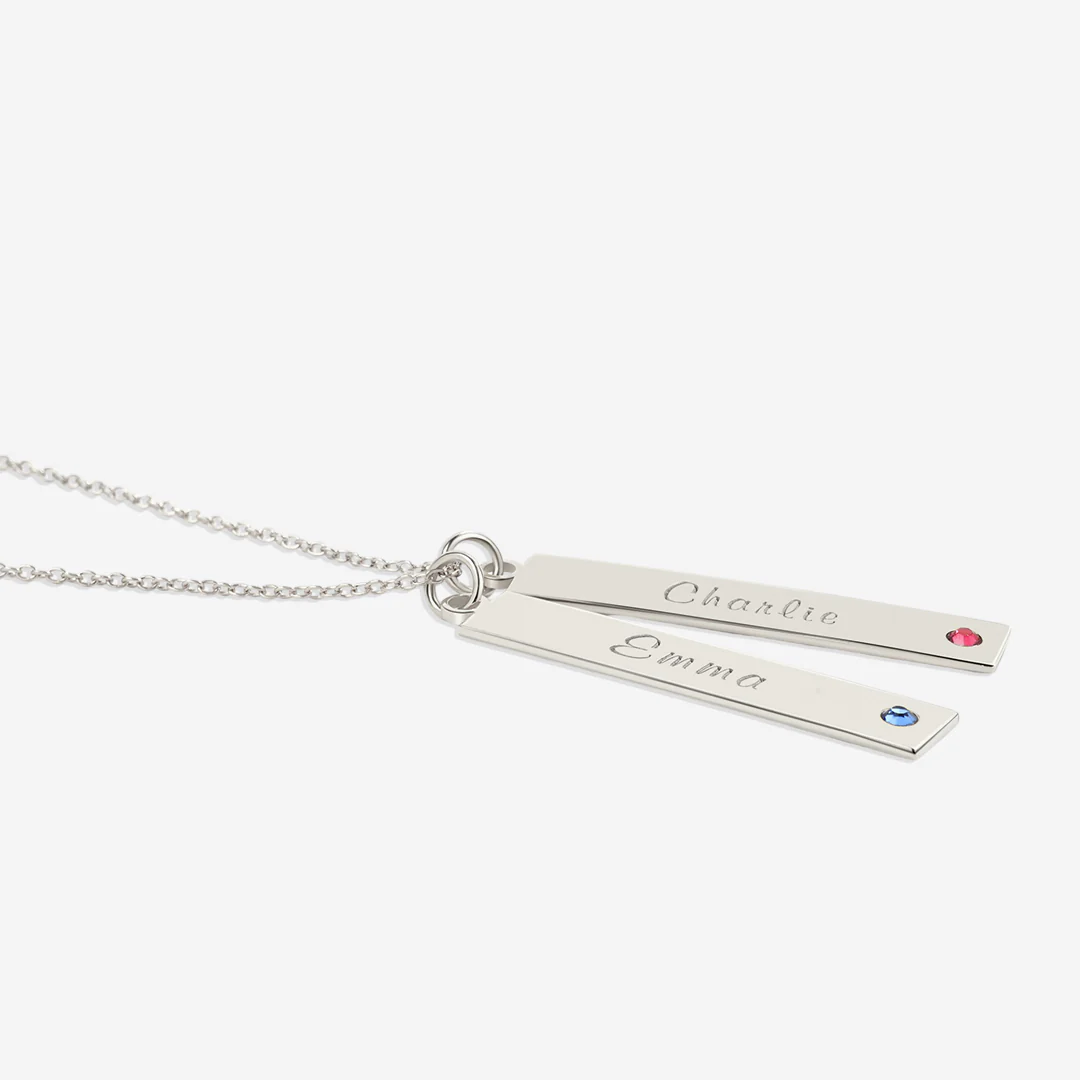 Birthstone Bar Necklace - Image 8