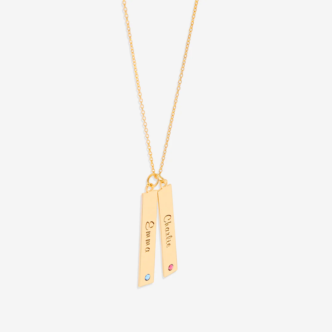 Birthstone Bar Necklace - Image 9