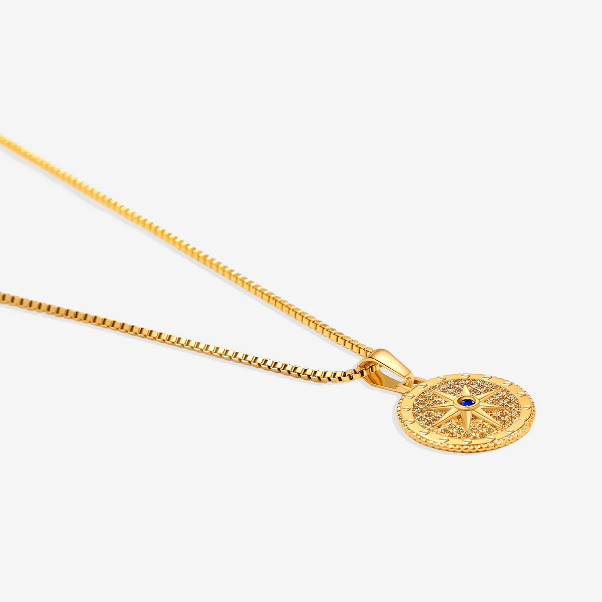 Birthstone Compass Pendant Necklace - Image 15
