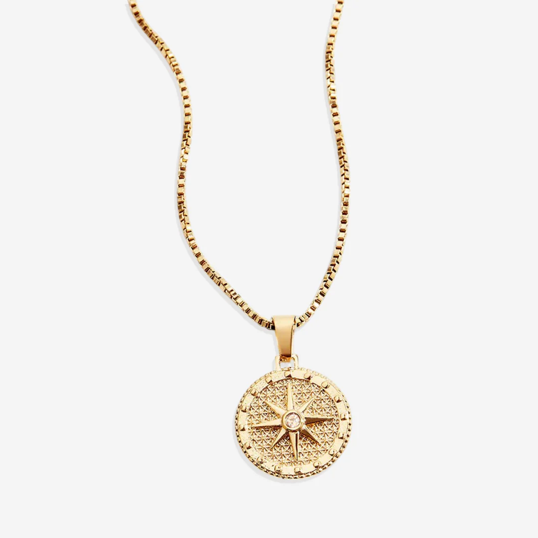 Birthstone Compass Pendant Necklace - Image 42