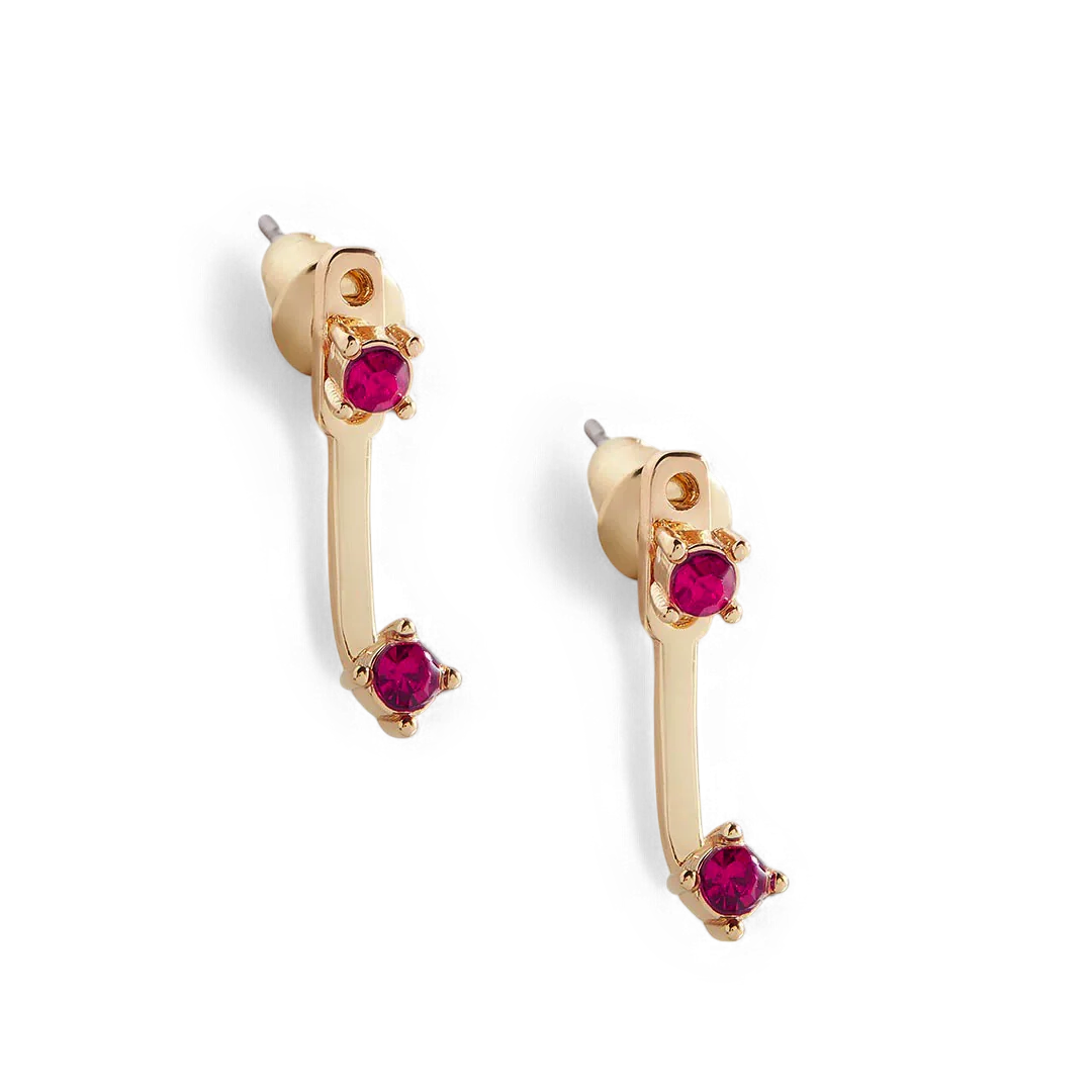 Birthstone Drop Ear Jacket Earrings - Image 38