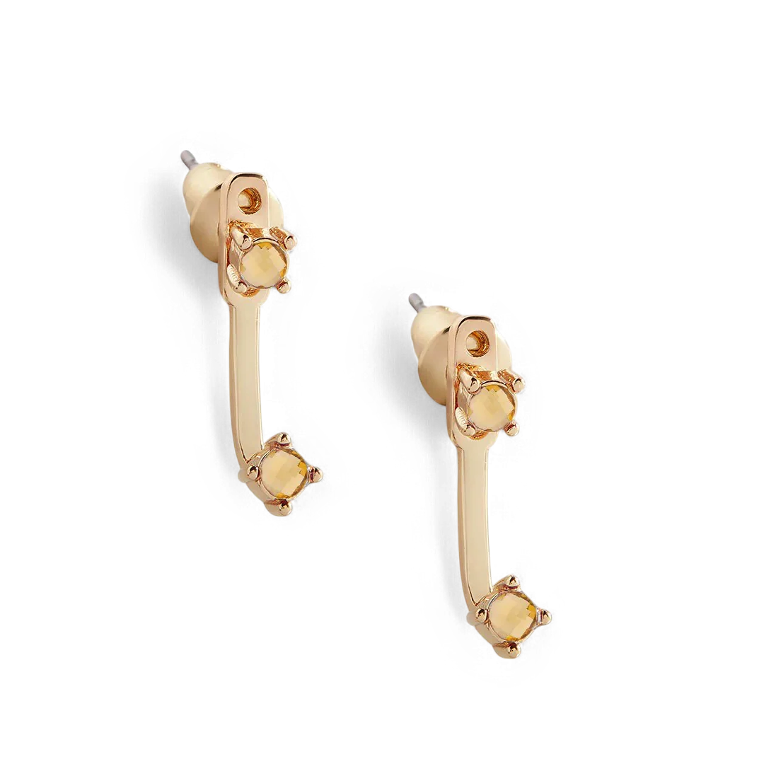Birthstone Drop Ear Jacket Earrings - Image 42